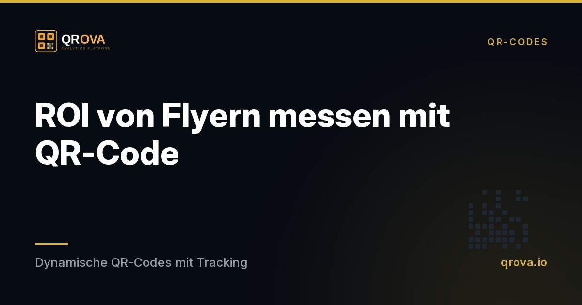 ROI von Flyern messen mit QR-Code